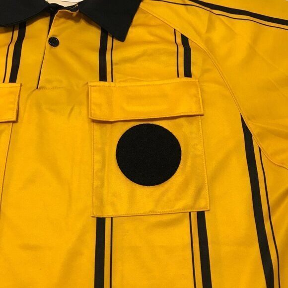 Official‎ Sports NISOA Yellow Jersey Referee Shirt Short Sleeve Size M - Picture 2 of 5